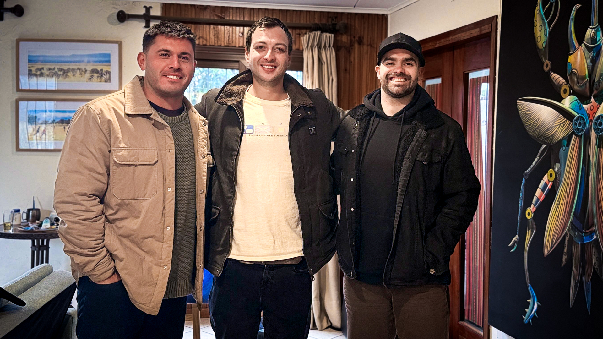 Santiago, Alberto y Javier — socios de Eudora